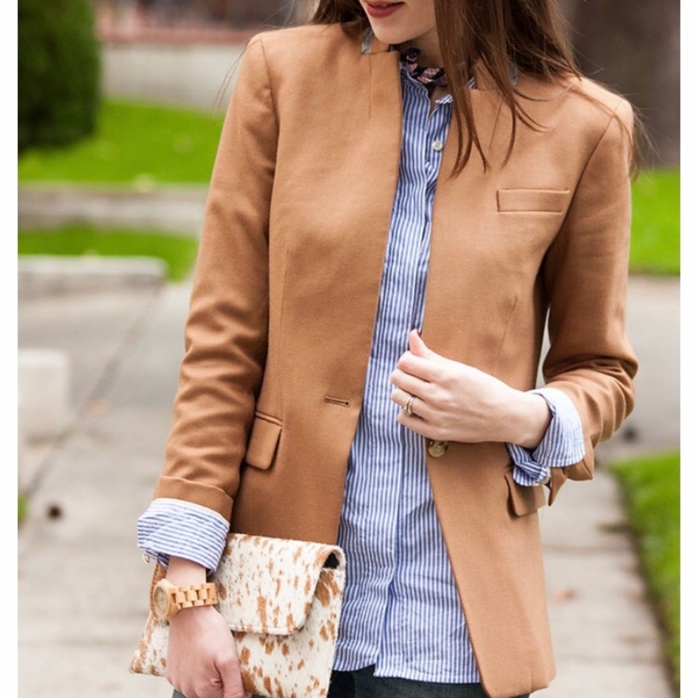 JCrew Camel Regent Blazer 00p